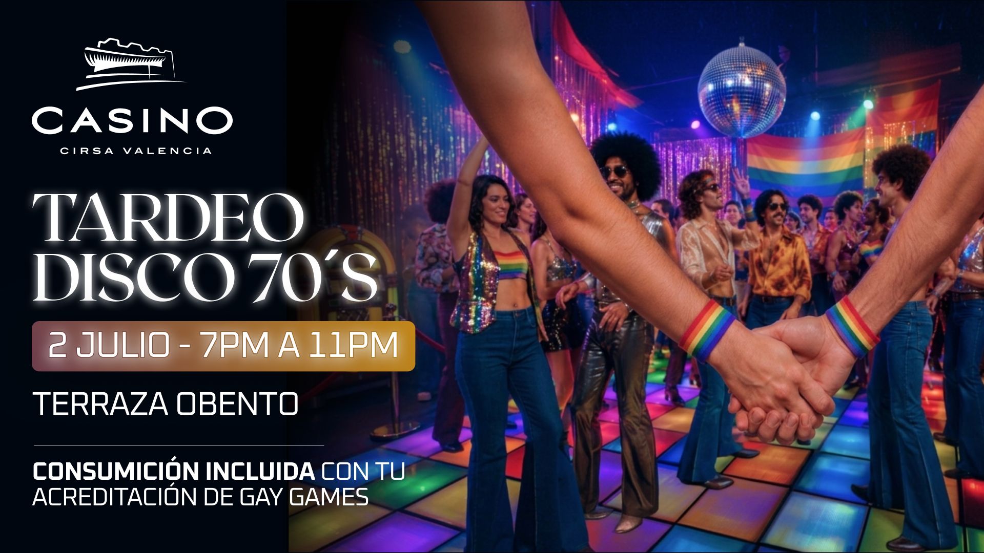 Cartel tardeo Casino CIRSA Valencia