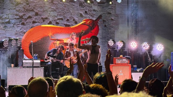 Jordi Bastida de Sidonie i la resta del grup