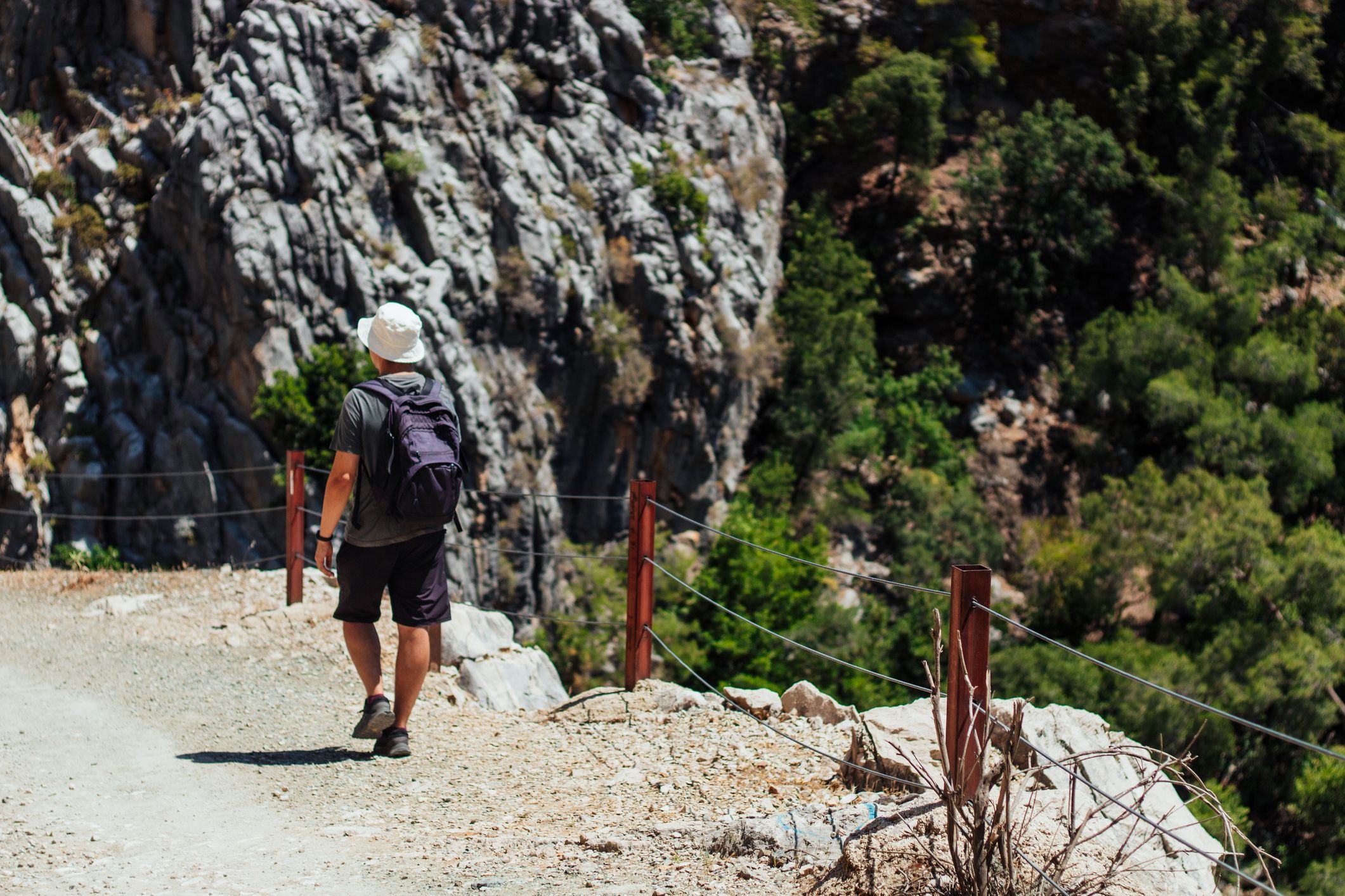 Una persona caminant per un parc natural - GettyImages 