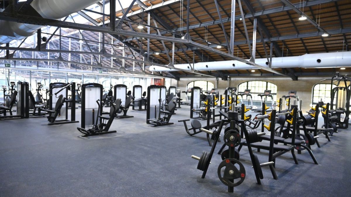 Sala de musculación del nuevo polideportivo del Parc Central Sala de musculación del nuevo polideportivo del Parc Central