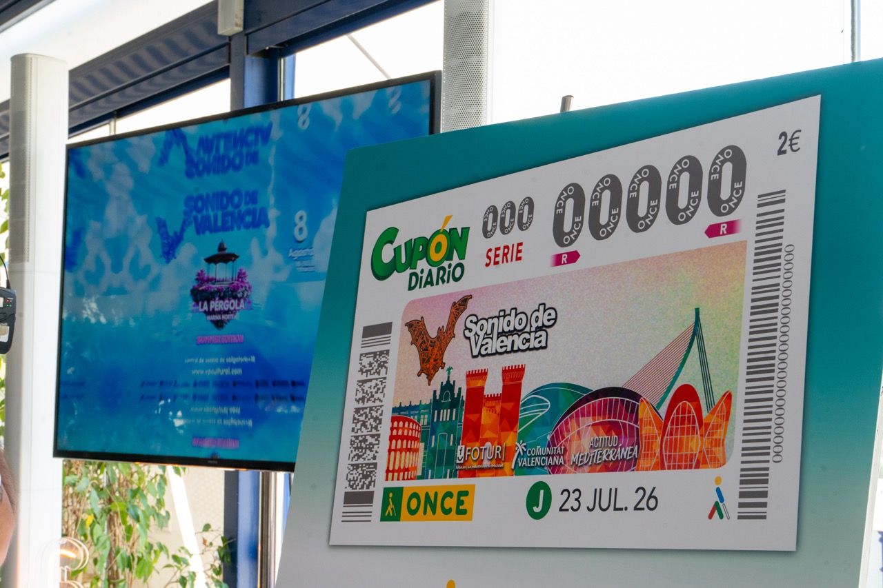 La imatge de València viatjarà en cinc milions de cupons de l'ONCE per tot Espanya La imatge de València viatjarà en cinc milions de cupons de l'ONCE per tot Espanya