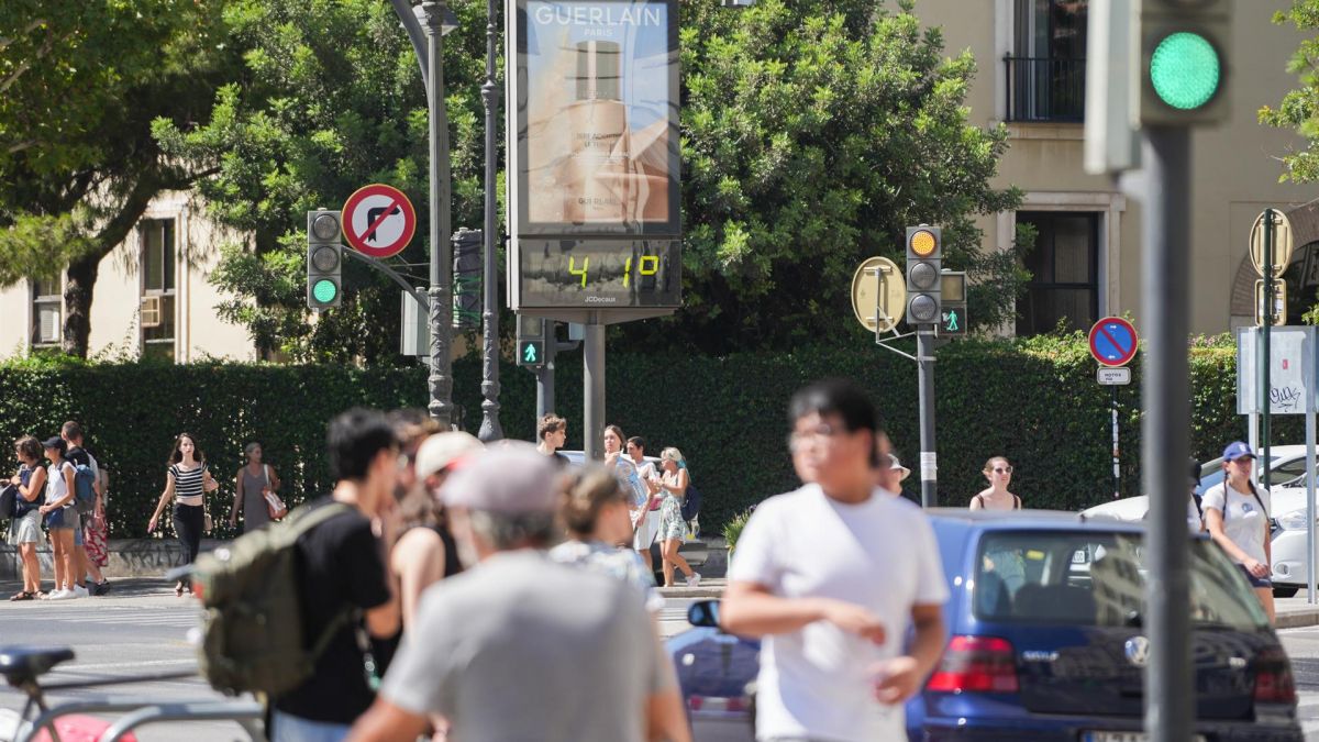 Un termòmetre marca 41ºC durant una onada de calor a València - Jorge Gil - Europa Press Un termòmetre marca 41ºC durant una onada de calor a València - Jorge Gil - Europa Press