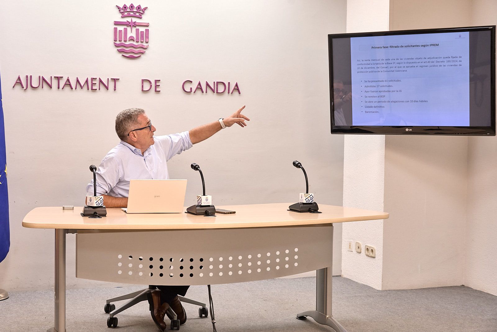 Salvador Gregori, concejal delegado de Vivienda del Ayuntamiento de Gandia Salvador Gregori, concejal delegado de Vivienda del Ayuntamiento de Gandia