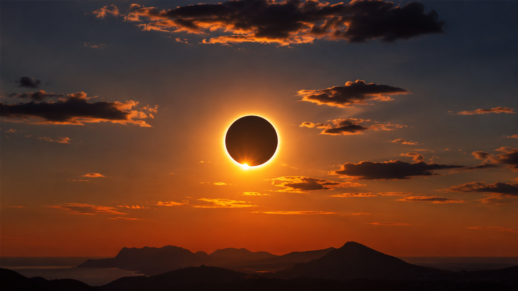 Imagen de una eclipse (Generada por IA)