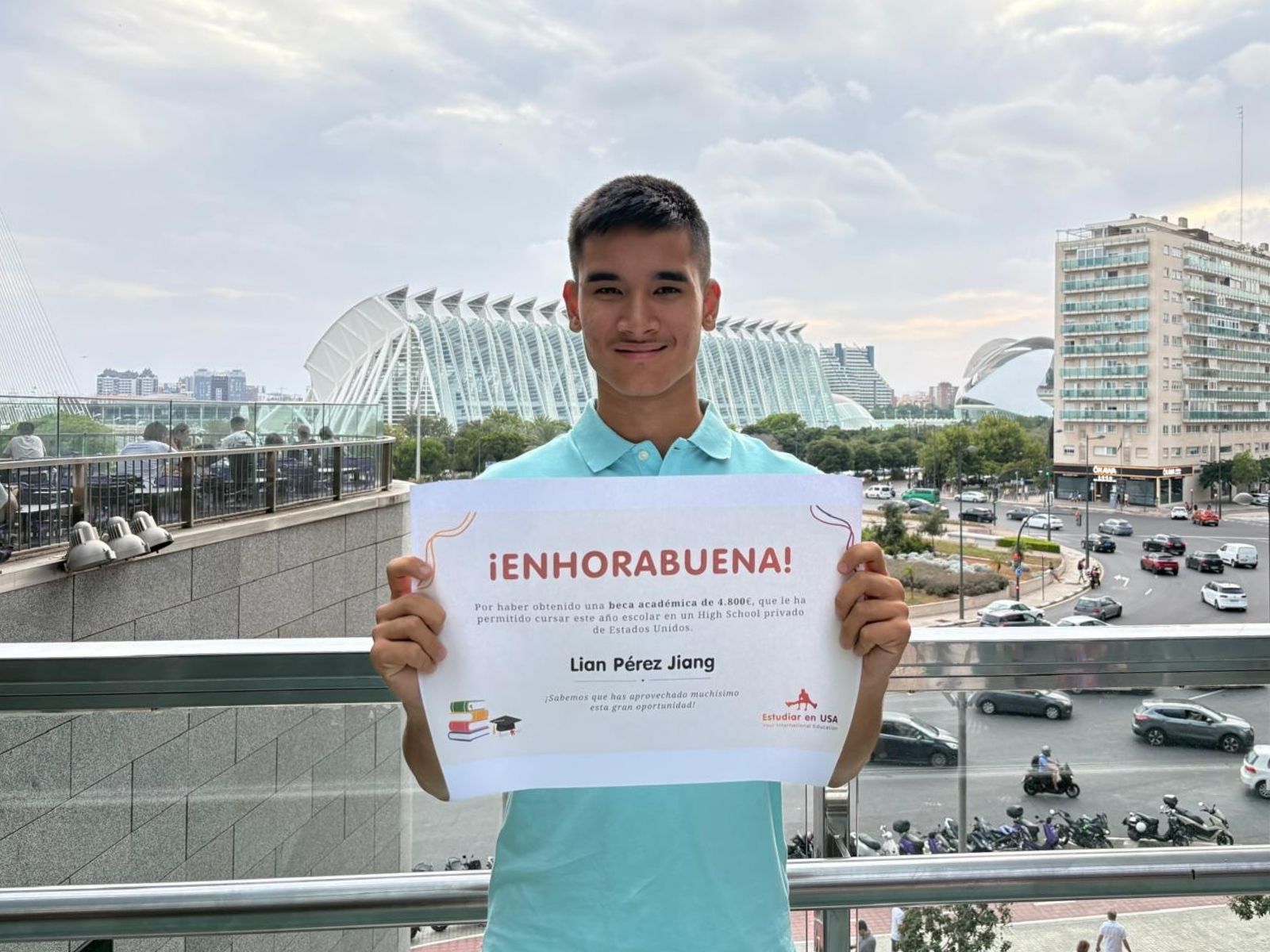 Lian Pérez Juan, becado por Estudiar en USA a realizar un curso académico en Ohio Lian Pérez Juan, becado por Estudiar en USA a realizar un curso académico en Ohio