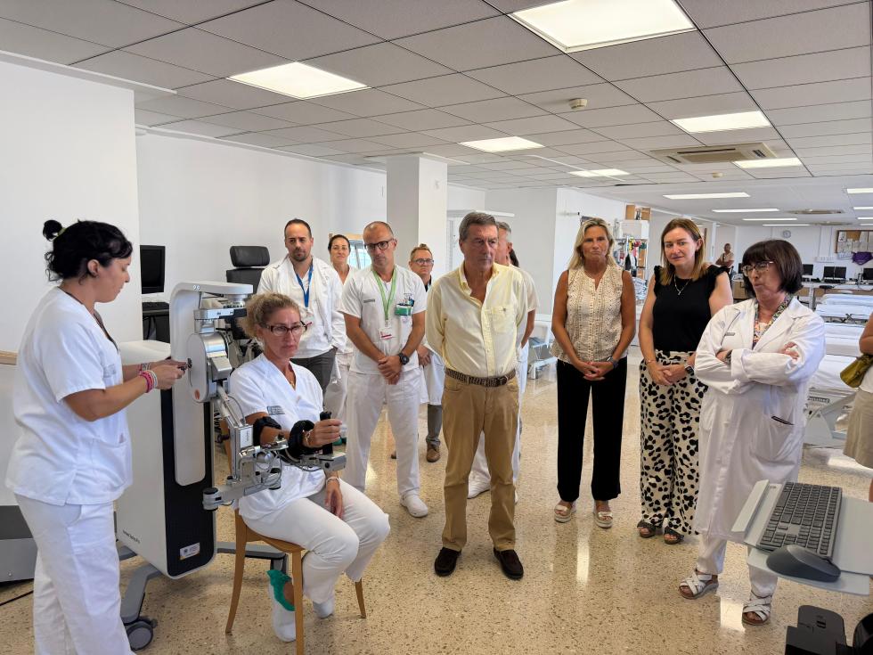 Marciano Gómez en el Hospital General de Castellón Marciano Gómez en el Hospital General de Castellón