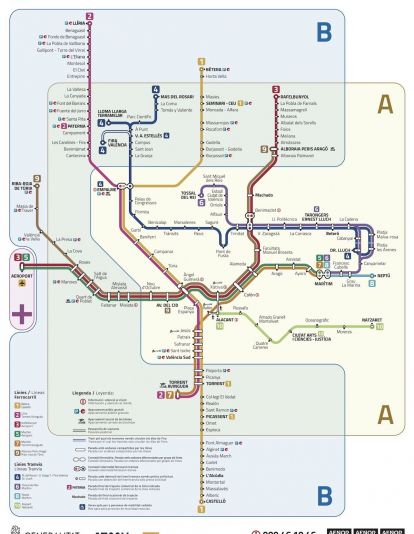 Mapa zonal tarifario de Metrovalencia (FGV, 2026) Mapa zonal tarifario de Metrovalencia (FGV, 2026)