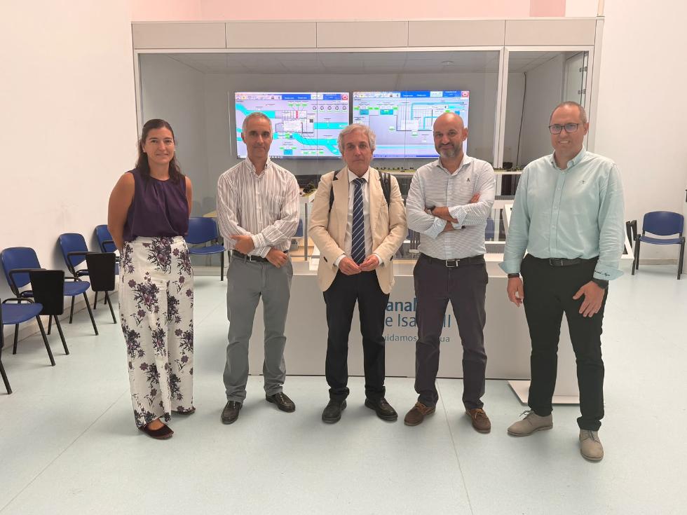 El comisionado para la Recuperación, Raúl Mérida, durante una visita al tanque de tormentas del Canal Isabel II en Arroyofresno El comisionado para la Recuperación, Raúl Mérida, durante una visita al tanque de tormentas del Canal Isabel II en Arroyofresno