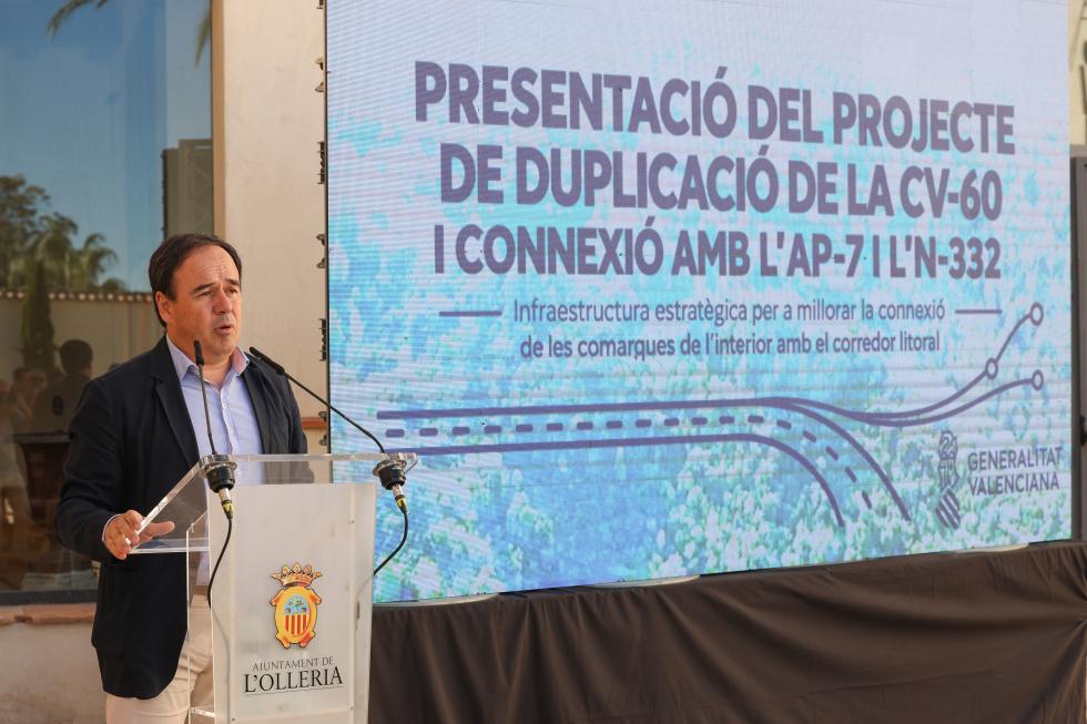 Juanfran Pérez Llorca, president de la Generalitat Valenciana, en una presentación Juanfran Pérez Llorca, president de la Generalitat Valenciana, en una presentación