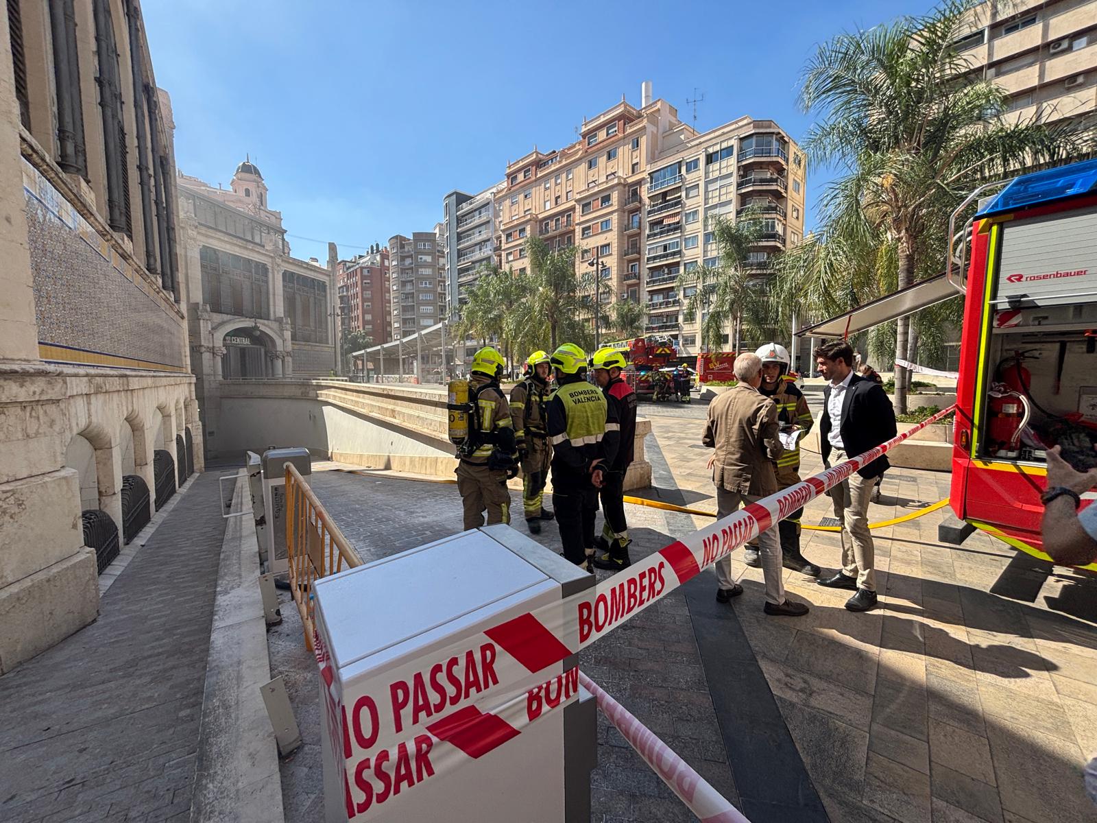 Incendi al Mercat Central de València Incendi al Mercat Central de València
