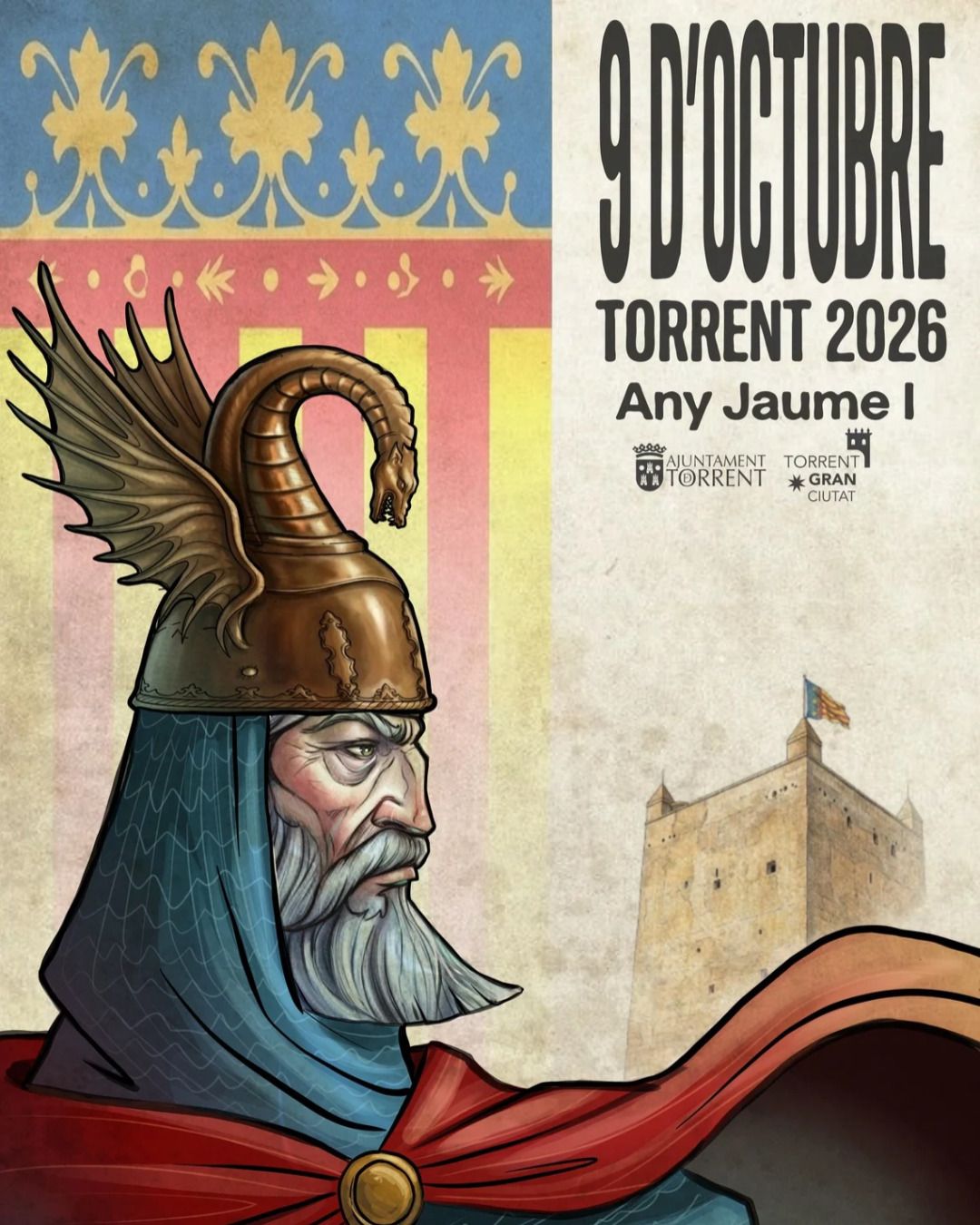 Cartel Torrent Jaume I 9 d'Octubre 2026 Cartel Torrent Jaume I 9 d'Octubre 2026