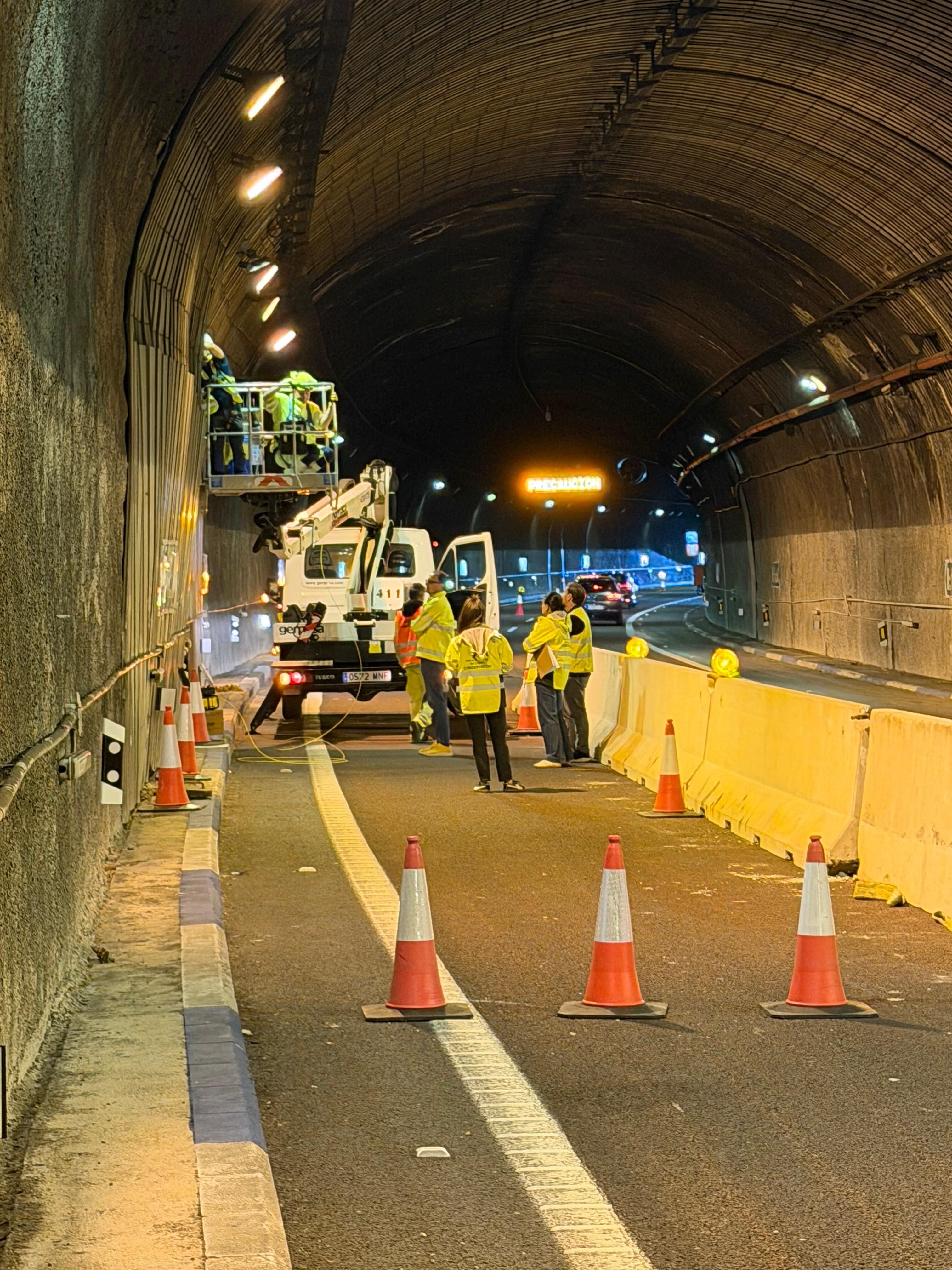 Treballs en el túnel de l'Olleria - MINISTERI DE TRANSPORTS