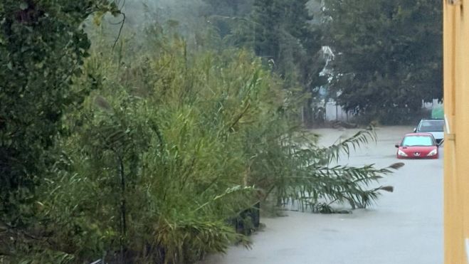 Inundacions en la platja de Daimús Inundacions en la platja de Daimús