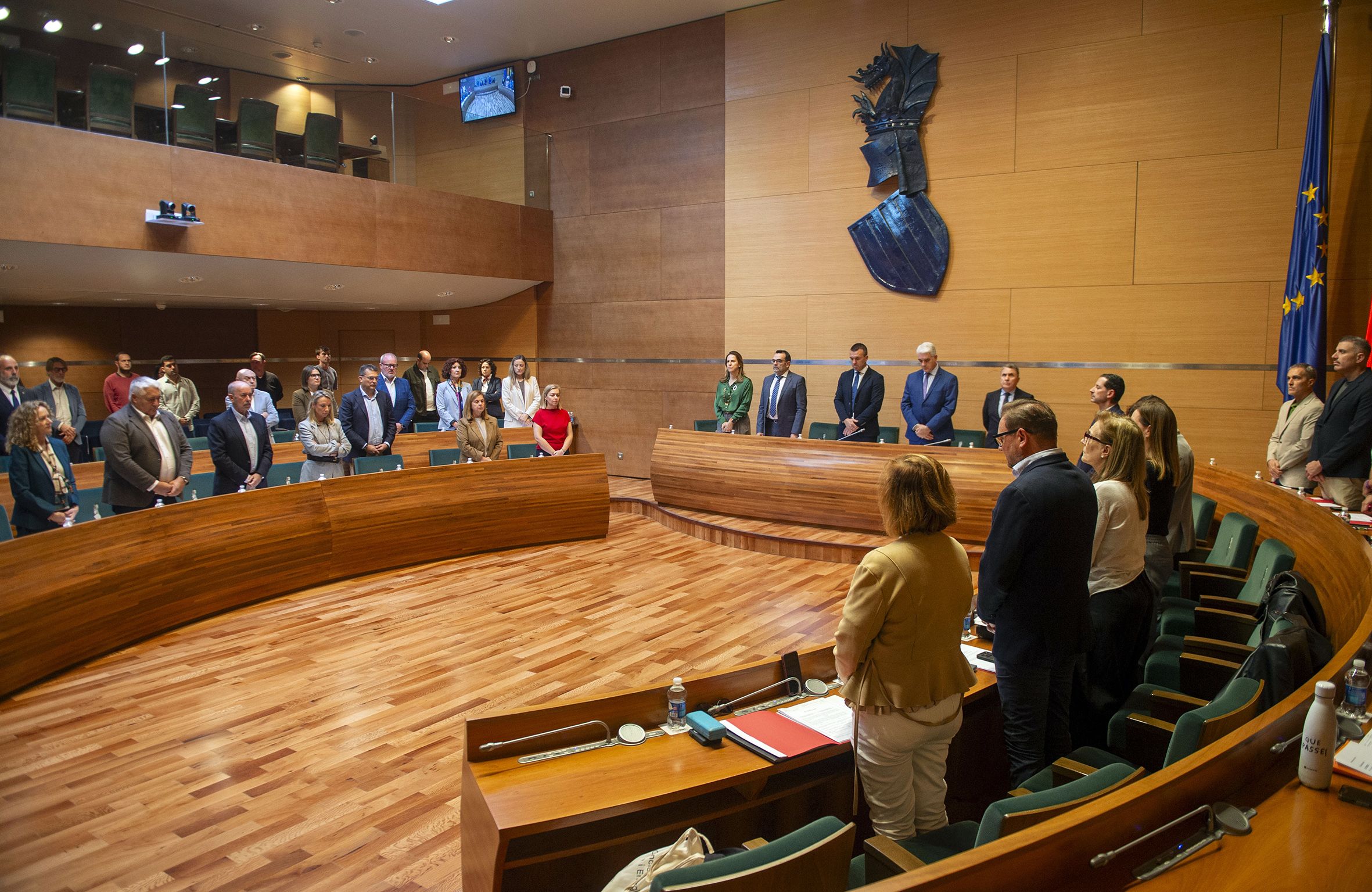 Minut silenci Diputació València Minut silenci Diputació València