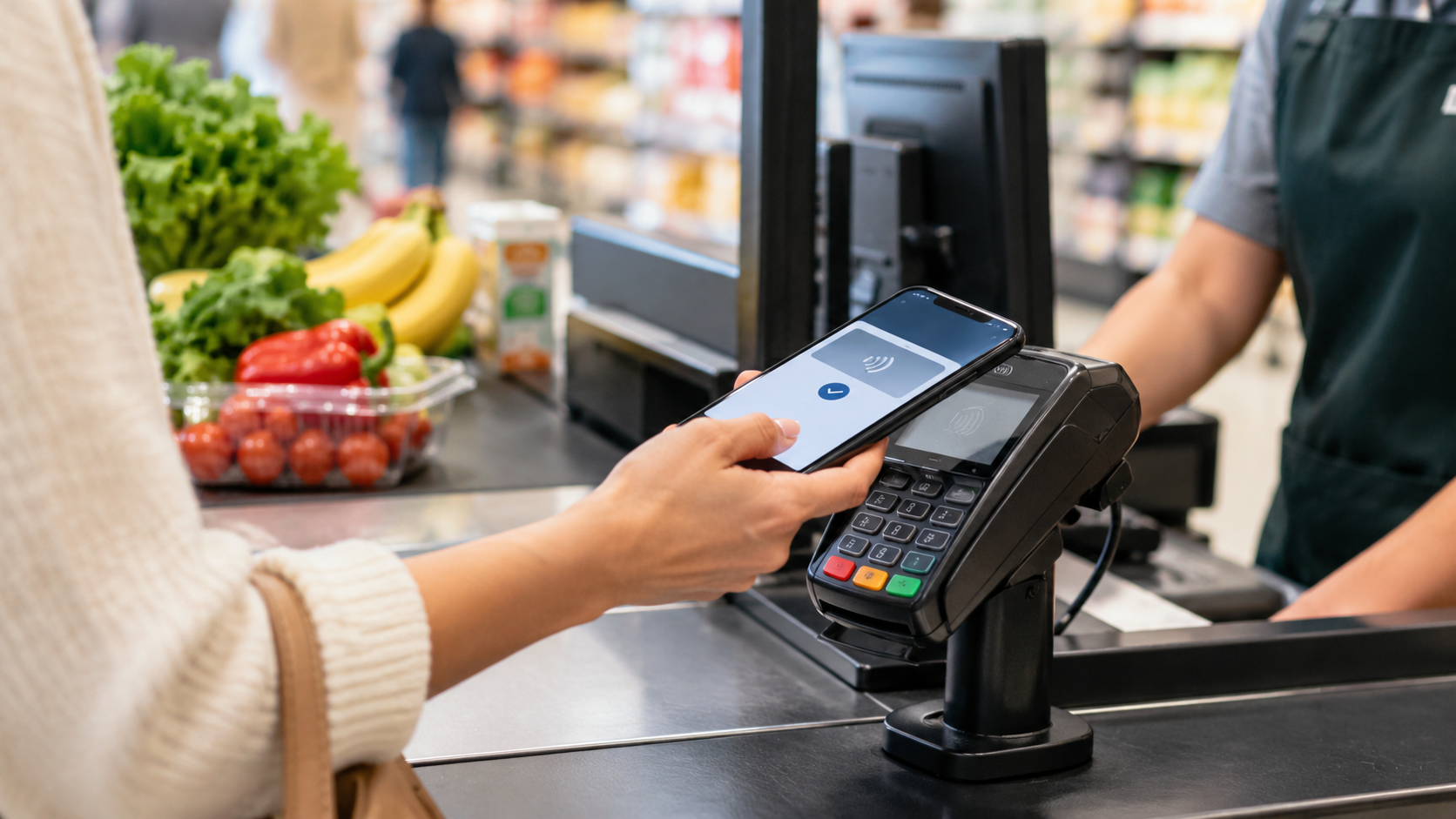 Pagament sense contacte en el supermercat