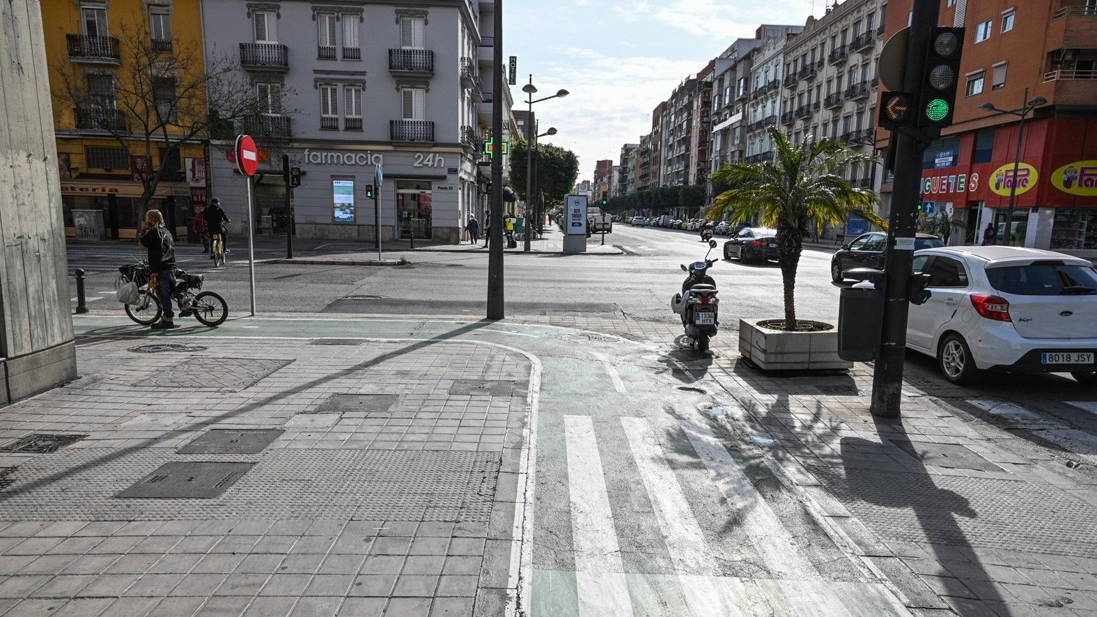 Carril bici avinguda Port Carril bici avinguda Port