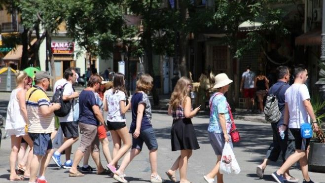 Grup de turistes a la ciutat de València