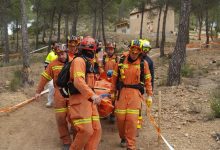 rescate ciclista Cofrentes. marzo